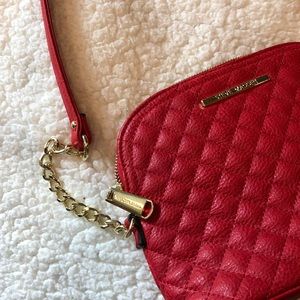 Red with gold detailing Steve Madden purse